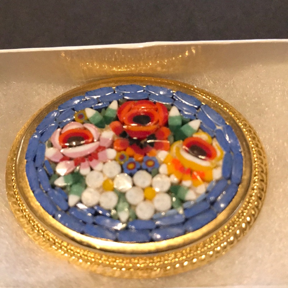Vintage Micro Mosaic Pin/Brooch